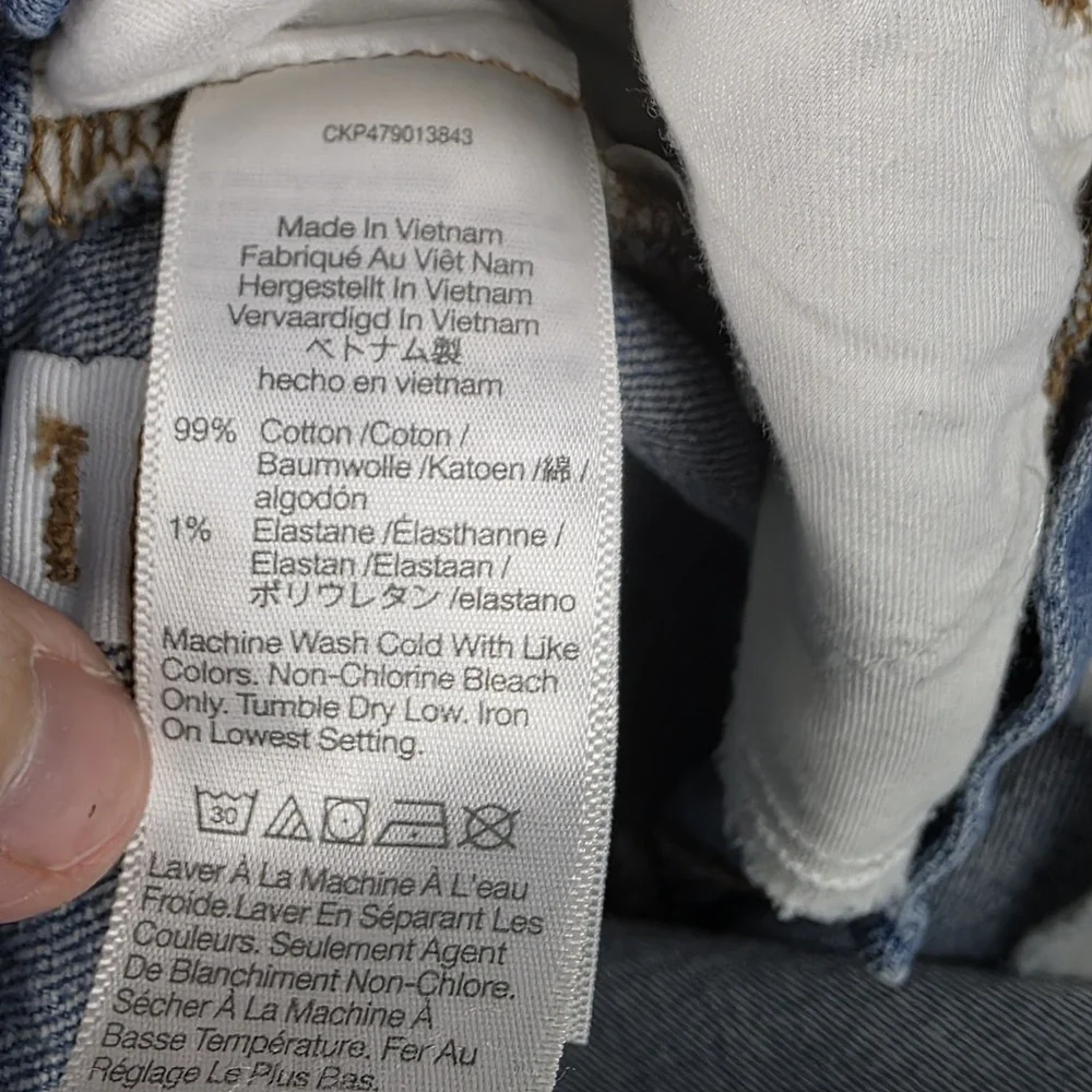 Madewell Jeans Womens Size 26P Petite 90s Straight Jean High Rise Blue Denim - Picture 7 of 11